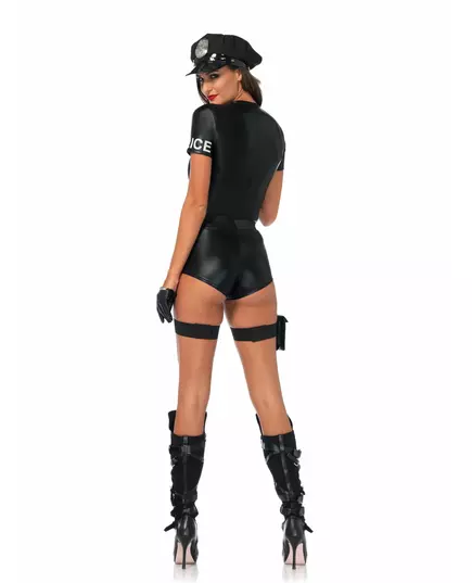 Déguisement combishort luxe police sexy femme, Taille: Large (44–46), image 2
