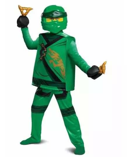 Deluxe Lloyd Ninjago® LEGACY kostuum - LEGO™ kind, Maat: 10–12 jaar(137–149 cm), image 2