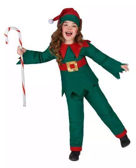 Déguisement elfe de Noël enfant, Taille: 4-6 ans, image 2