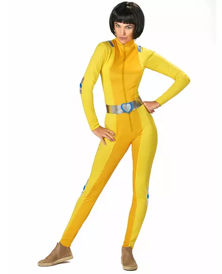 Déguisement Totally Spies™ jaune Alex femme, Taille: Small, image 2