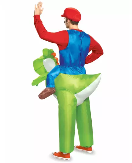 Déguisement gonflable Mario sur Yoshi Nintendo® adulte, image 2
