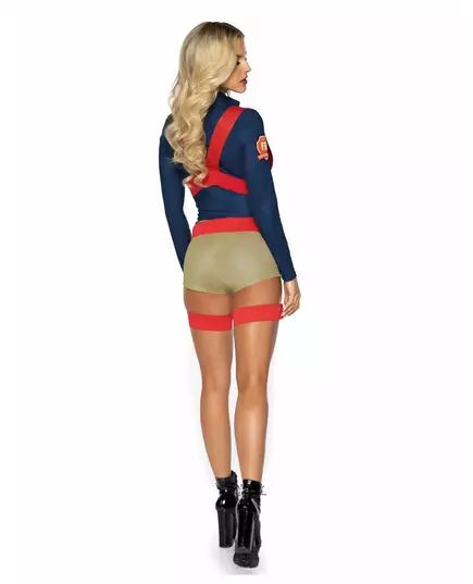 Déguisement luxe short pompier sexy femme, Taille: Large (44–46), image 2