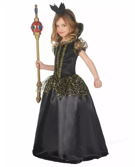 Zwarte koningin vermomming, Maat: 10–12 jaar (130–140 cm), image 2