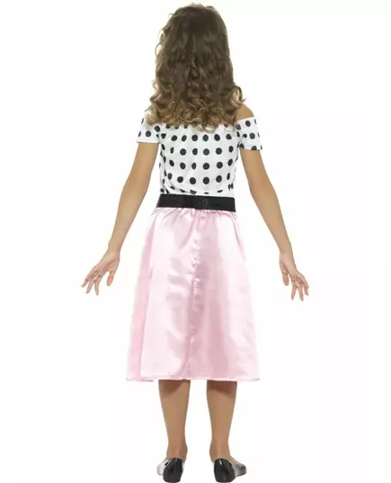 Girly jaren 50 kostuum voor meisjes, Maat: 7–9 jaar (130/143 cm), image 2