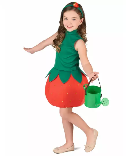 Aardbei outfit voor meisjes, Maat: 3–4 jaar (XS), image 2
