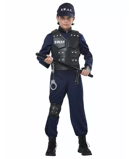 Déguisement swat luxe enfant, Taille: 10–12 ans (148 cm), image 2