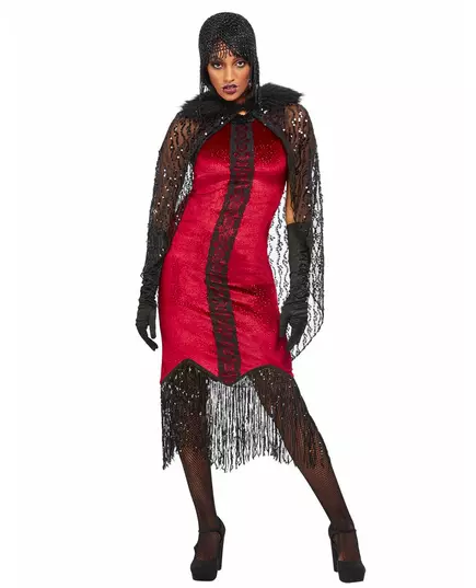 Vampieren cabaret vermomming voor vrouwen, Maat: Large, image 2