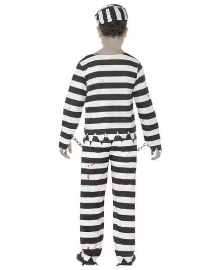 Gevangene zombie Halloween kostuum voor jongens, Maat: 4–6 jaar (115/128 cm), image 2