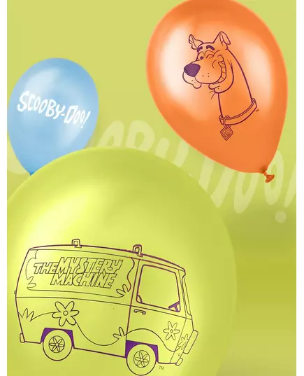 10 Ballons latex Scooby-Doo™ 25 x 32 cm, image 2