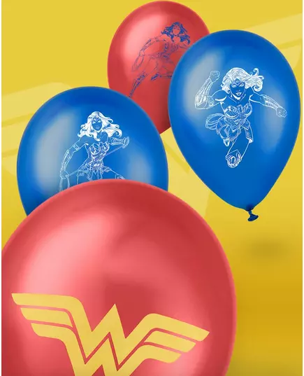 10 Ballons latex Wonder Woman™ 25 x 32cm, image 2