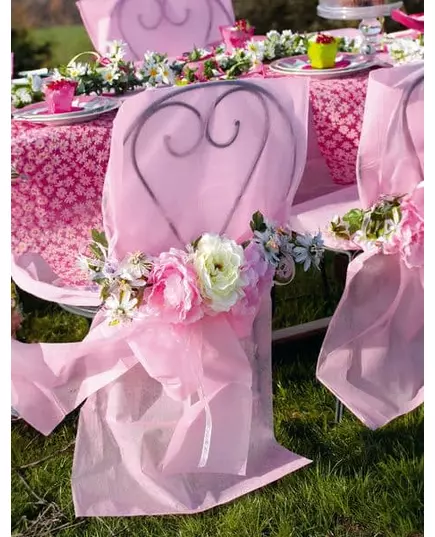 10 housses de chaise roses de qualité supérieure 50 x 95 cm, image 2