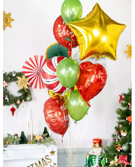 100 Ballons verts métallisés 29 cm, image 2