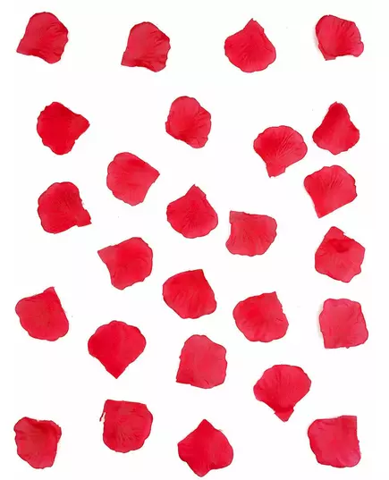 150 pétales de rose en tissu rouge, image 2