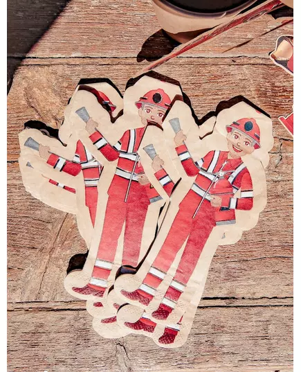 16 brandweer servetten 32 x 17 cm, image 2