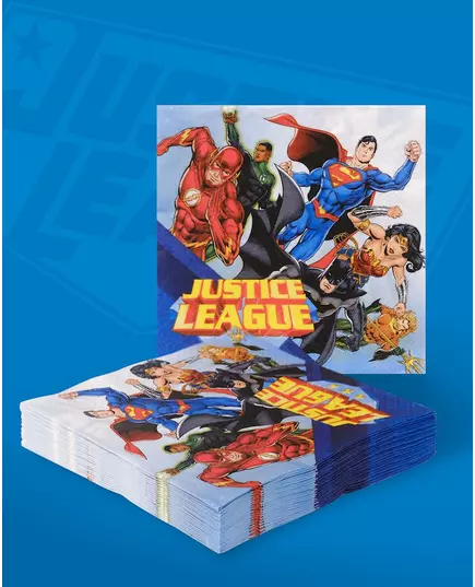 20 papieren servetten Justice League™ 33 x 33 cm, image 2
