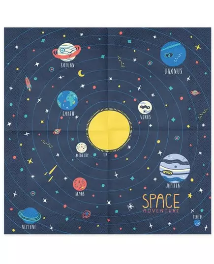 20 papieren space adventure servetten, image 2