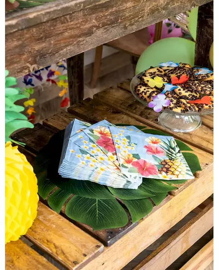 12 Hawaii ananas servetten, image 2