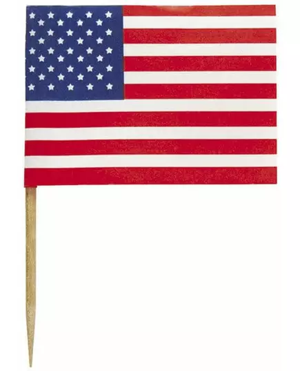 30 Pics drapeaux USA 6 cm, image 2