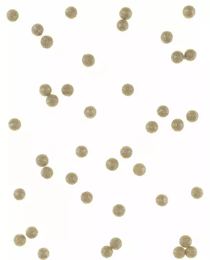 40 boules décoratives à paillettes dorées de 12 mm, image 2