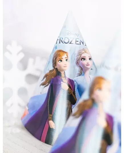 6 Chapeaux de fête en carton La Reine des Neiges 2™, image 2