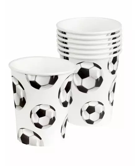 10 Gobelets en carton Foot party 21 cl, image 2