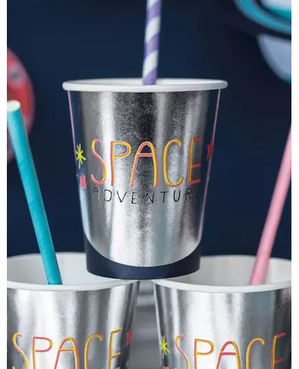 6 kartonnen Space Adventure bekers, image 2