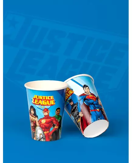 8 Gobelets en carton Justice League™ 210 ml, image 2