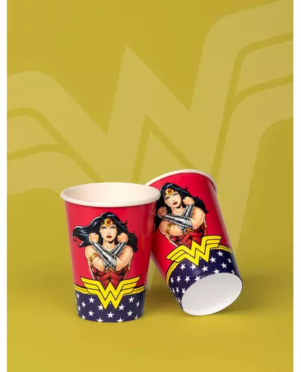 8 FSC® Wonder Woman™ papieren bekers 210 ml, image 2
