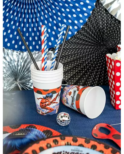 8 Gobelets en carton Miraculous Ladybug™ 200 ml, image 2
