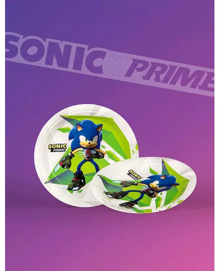 8 kleine borden Sonic Prime 18 cm, image 2