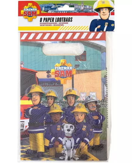 8 sachets en plastique Sam le Pompier™16 x 23 cm, image 2
