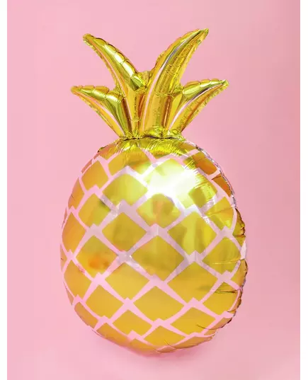 Aluminium gele ananas ballon, image 2