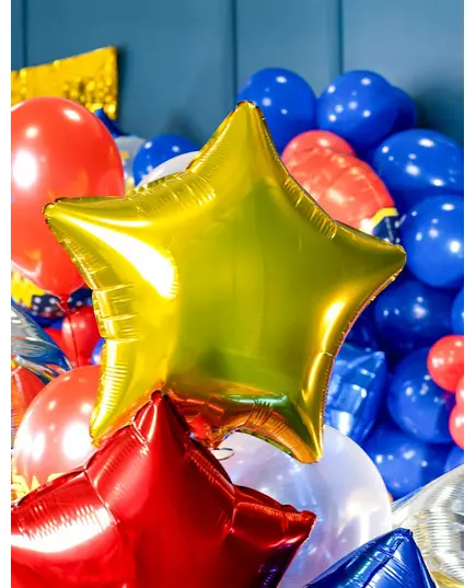 Ballon aluminium étoile dorée 70 cm, image 2