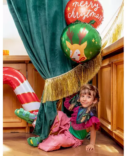 Ballon aluminium renne du Père Noël 45 cm, image 2