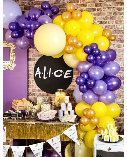 Reuze gele latex ballon 60 cm, image 2