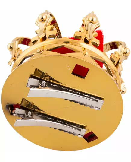 Goudkleurige mini kroon op haarclip, image 2