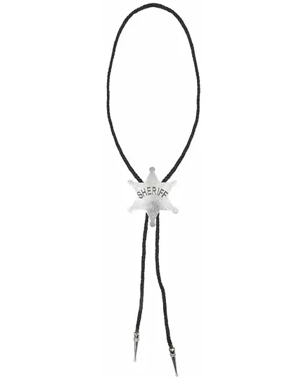 Collier shérif argenté adulte, image 2