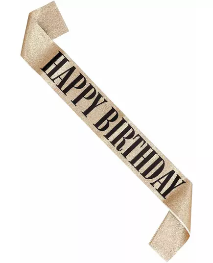 Echarpe Happy Birthday or, image 2