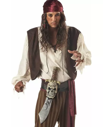 Épée Pirate en plastique avec gaine crâne, image 2
