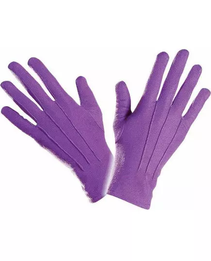 Korte paarse handschoenen voor volwassenen, image 2