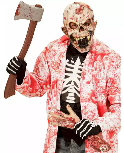 Gants squelette adulte Halloween, image 2