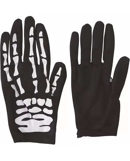 Gants squelette noir et blanc enfant, image 2