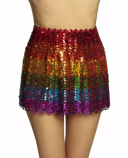 Jupe à sequins arc-en-ciel femme, image 2