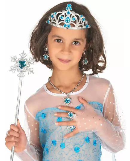 Set van 6 blauwe prinsessen accessoires voor meisjes, image 2
