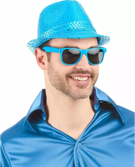 Lunettes blues bleue adulte, image 2