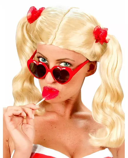 Lunettes coeur lolita femme, image 2