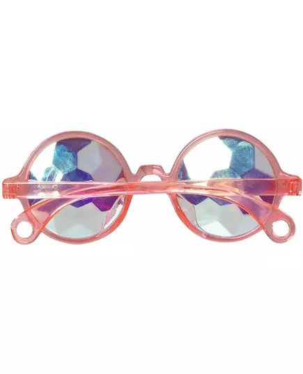 Lunettes rondes roses à prismes adulte, image 2
