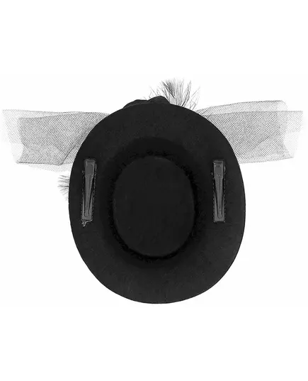 Mini chapeau noir femme, image 2