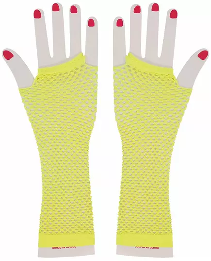 Gele nethandschoenen voor vrouwen, image 2