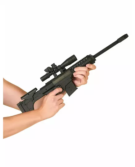 Zwart plastic geweer voor kinderen, image 2
